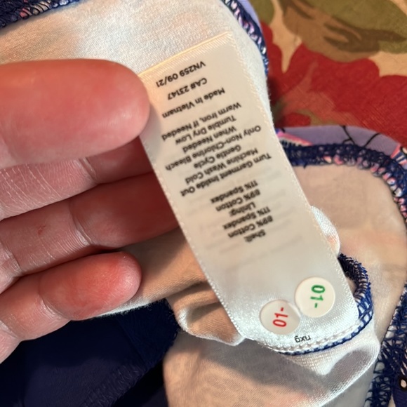 TALBOTS Size Medium Colorful Groovy Floral Fun Print Tennis Golf Squash $69 NEW - Picture 9 of 15